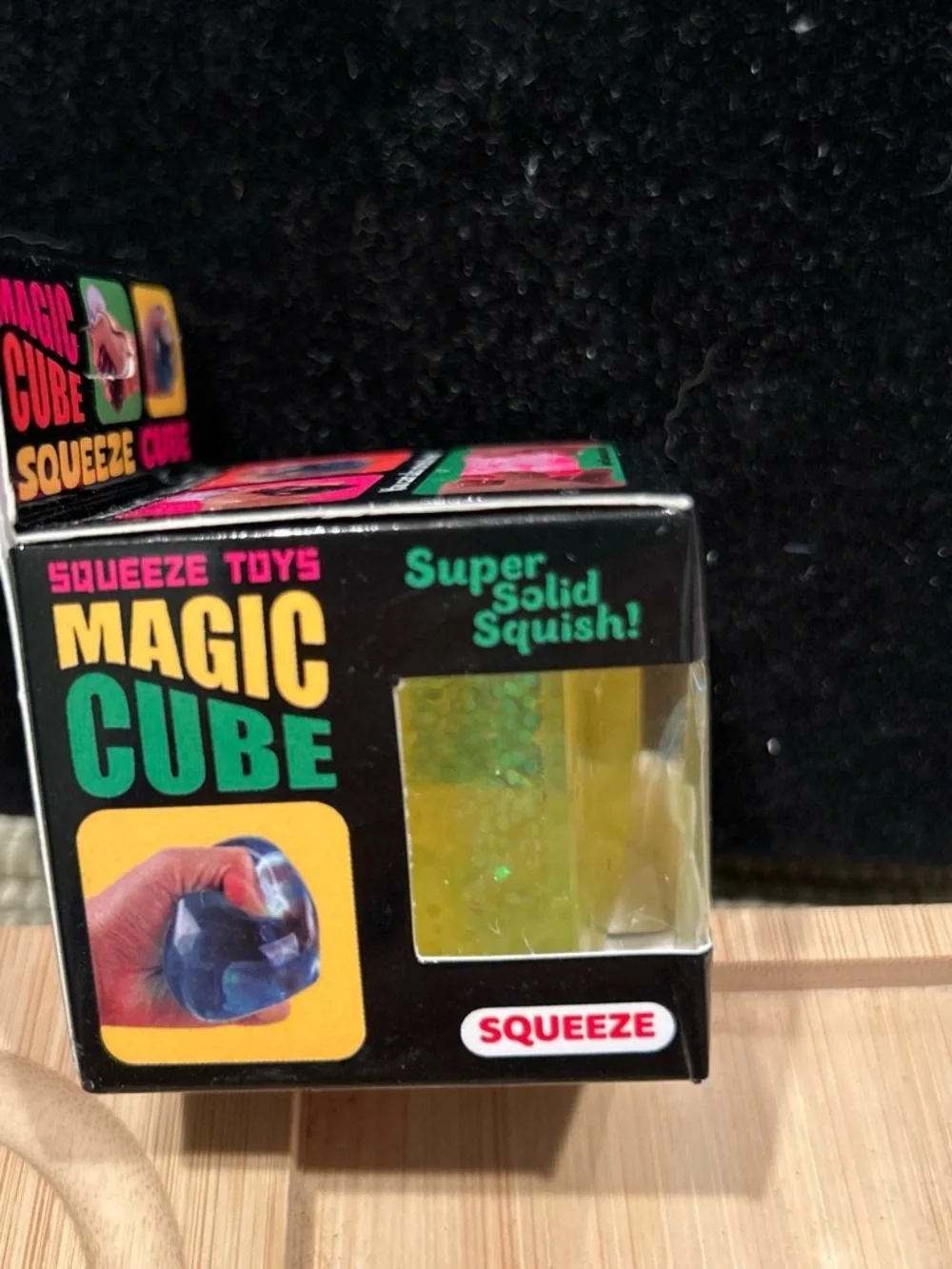 Magic Cube Squeeze Toy - Yellow Super Solid Squish